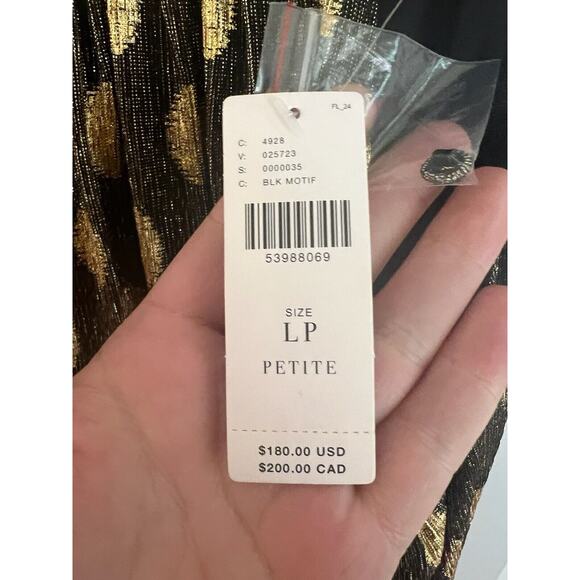 NWT Anthropologie Sunday in Brooklyn Confetti Shimmery‎ Halter Midi Dress Sz LP - Picture 6 of 7